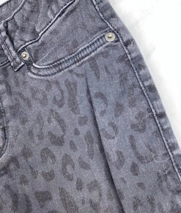 Leopard Print Pants Black - Image 3
