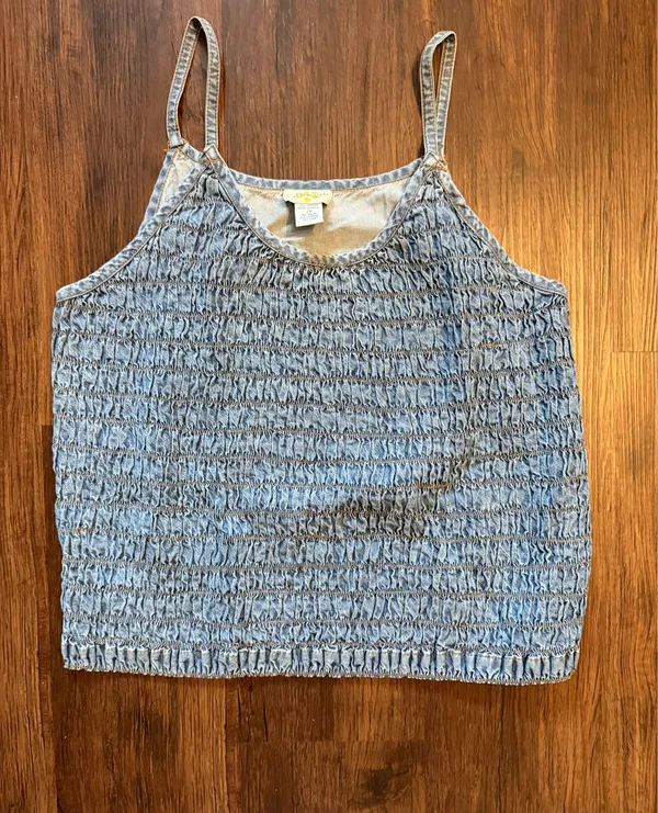 Just the Girls Jean color Button Up & Cami size 2XL - Image 3