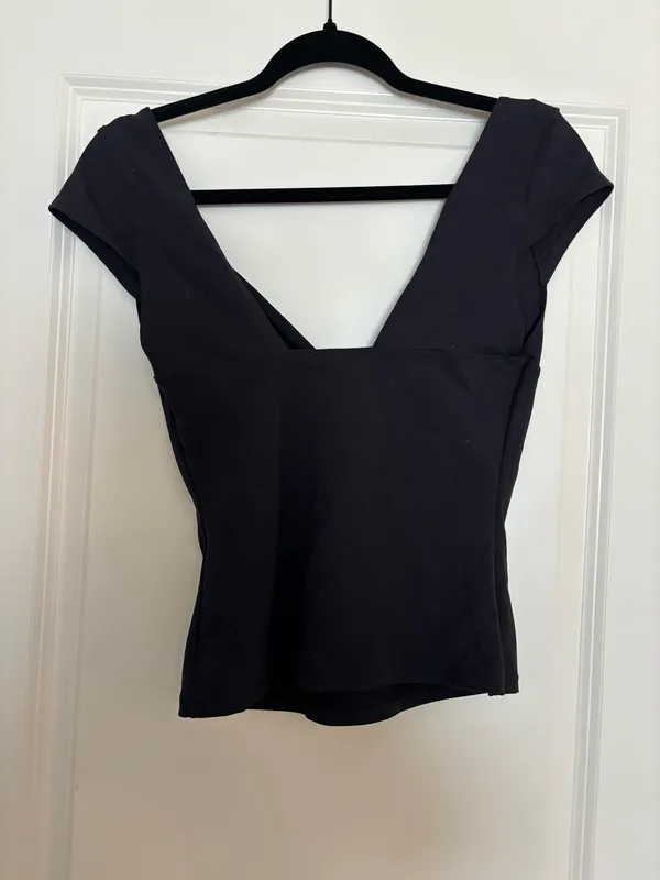 Free People Duo Corset Cami Black Medium - Image 3
