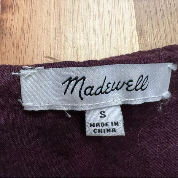 Madewell Striped Button-Front Sleeveless Dress Women’s Small - Image 4