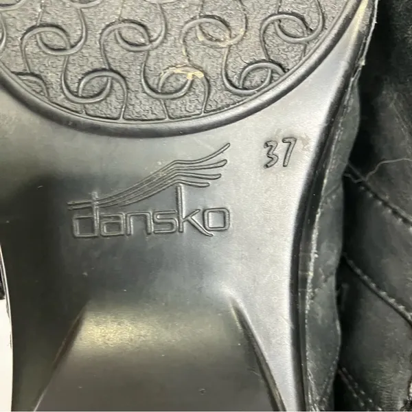 Dansko black leather clogs women’s size 37 6.5‎ classic work shoes professional - Image 6