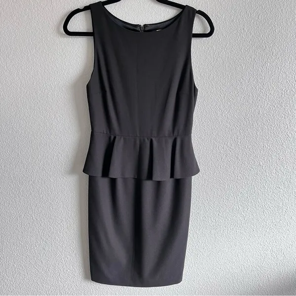 Alice + Olivia Women's Black Sleeveless‎ Peplum Dress - Image 2