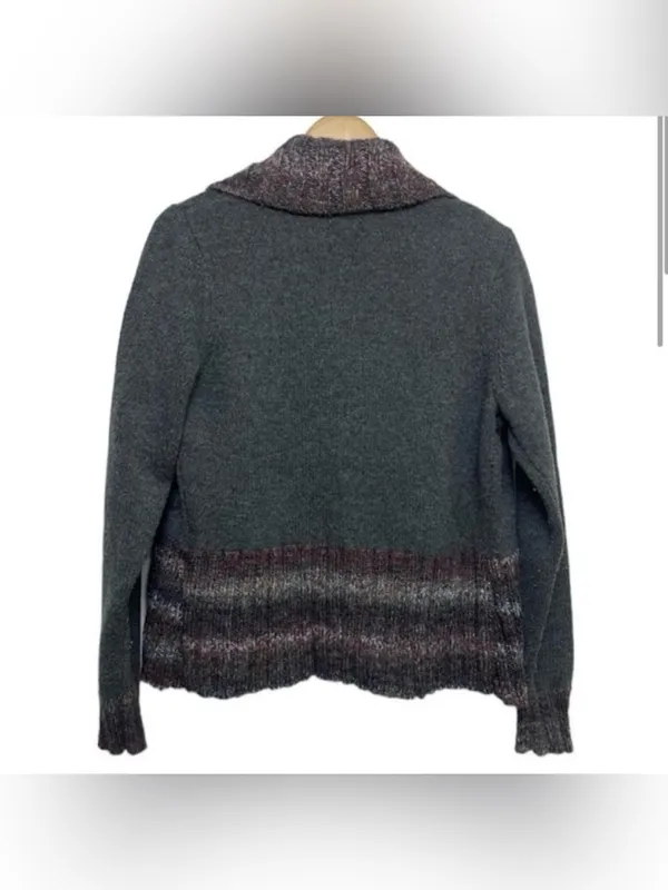 Woolrich Lambswool Cardigan Sweater Large Kendal Creek - Image 2