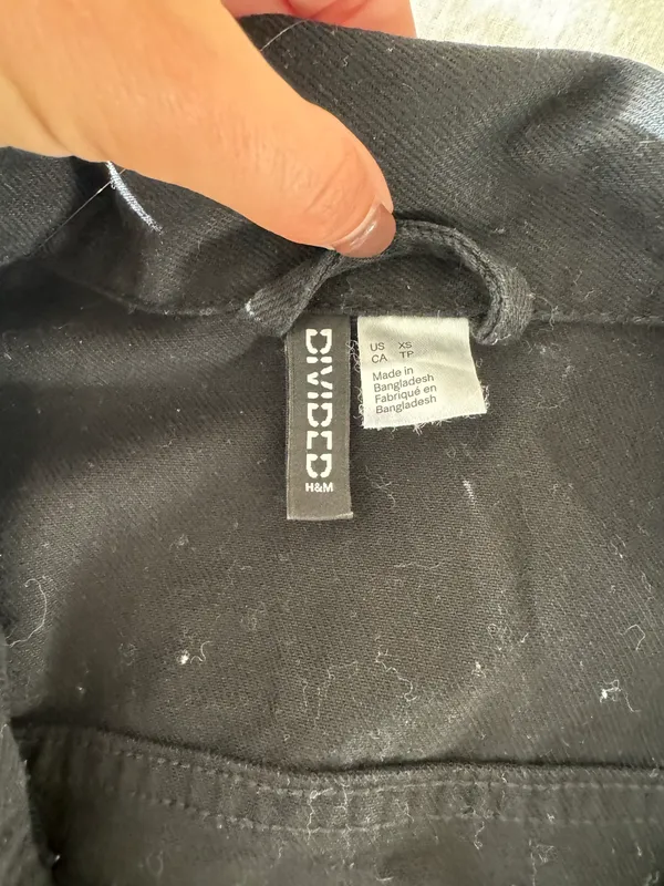 Divided Black Jean Jacket - Image 5