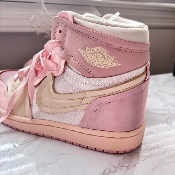 Nike AIR JORDAN 1 HIGH METHOD OF MAKE Pink Oxford Size 8.5 Women’s - Image 7