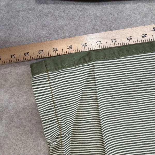 Hickory Stripe Pants Womens Small Green Gorpcore Workwear Streetwear Low Rise - Image 6