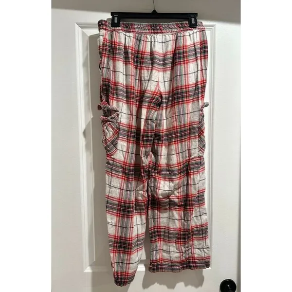 Aerie Plaid Cargo Pajama Pants - Image 3