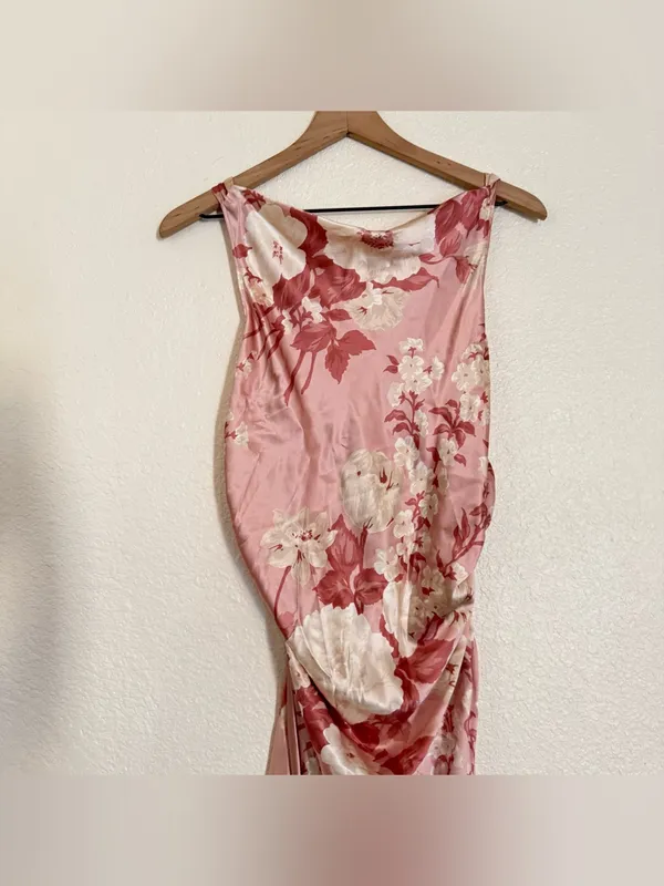 NWT reformation floral casette Silk Maxi Dress - Image 7