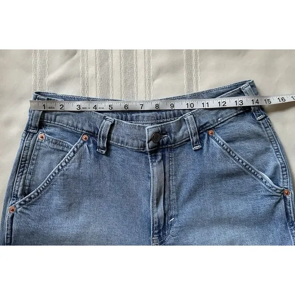 Gap 90s Loose Mid-Rise Cargo Jeans, Size 28 (6R), Light Blue Denim, Straight Leg - Image 7
