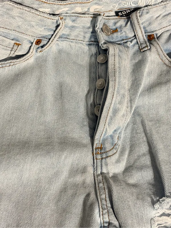 S.O.N.G Light Blue Relaxed Ripped Jeans Size undefined - Image 4