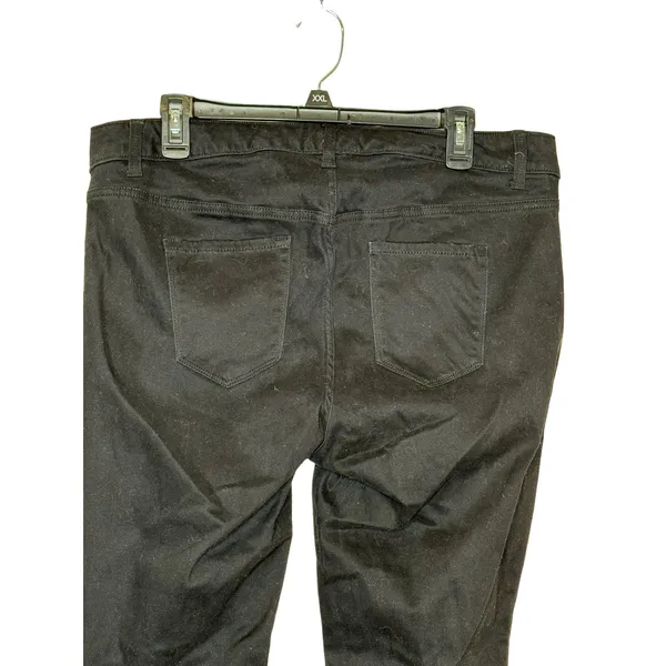 Old Navy Women Jeans Rockstar Mid-Rise Skinny Stretch Denim‎ Black Size 36 - Image 8