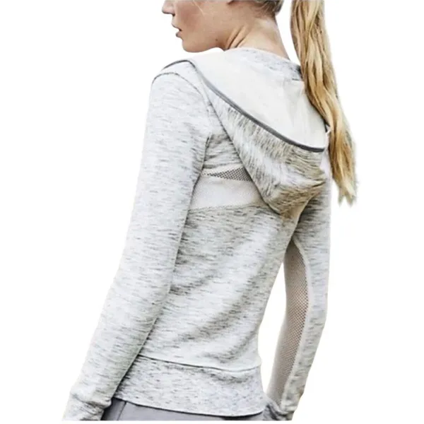 Free People Movement Markie Quarter Zip Hoodie Size M Heathered Gray - Image 2