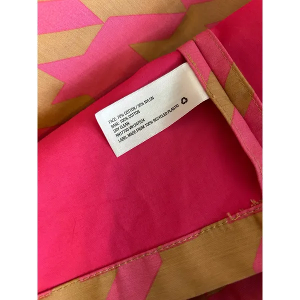 Isaac Mizrahi 20th Anniversary Pink Tan Houndstooth Coat XS Target Mod Preppy - Image 5
