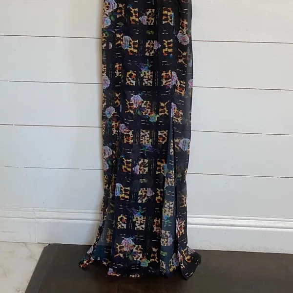 MINKPINK Jungle Fever Maxi Dress Multi Leopard Floral‎ Print XS IS15S1473 NEW - Image 5