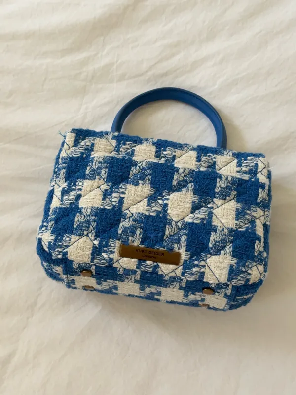 Kurt Geiger London Bag Strawberry Blue Gingham - Image 2