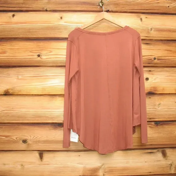 NWT Lululemon Up For Down Time Top Terracotta 6 - Image 6