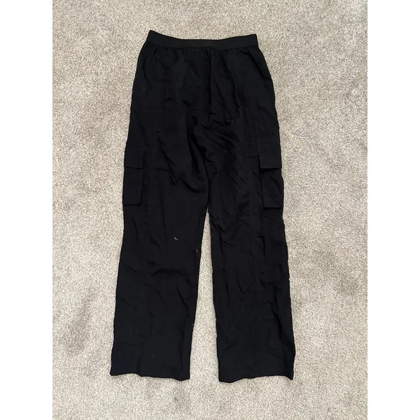 AS Revival Black Cargo Windsuit Parachute Activewear Pants, S - Image 5