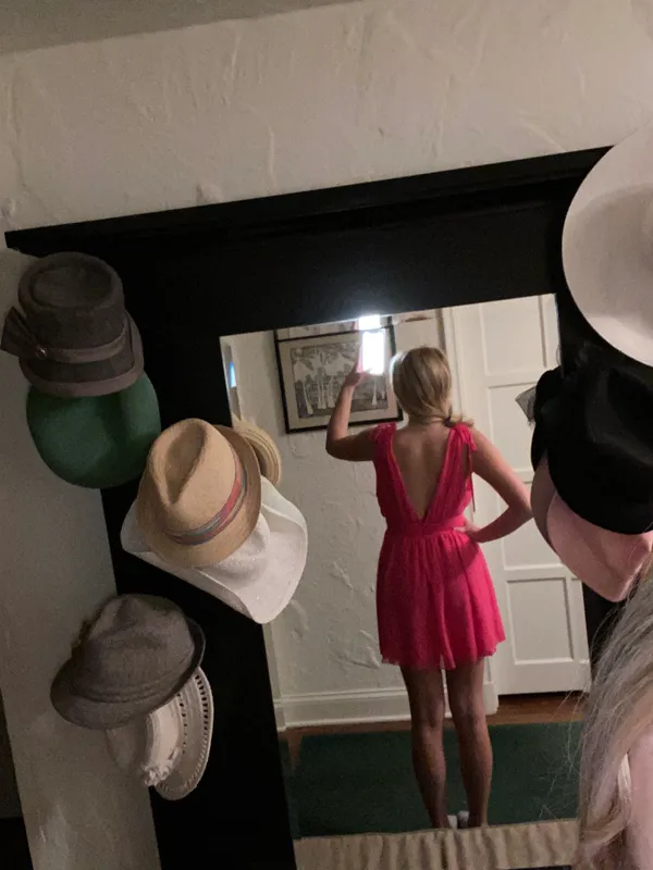 Lucy in the Sky Pink Mini Dress - Image 3