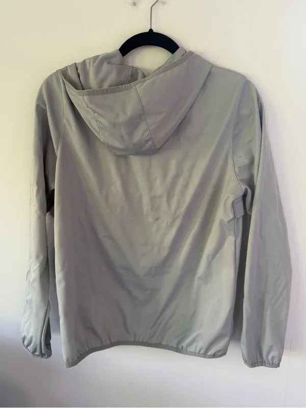 New Balance Light Gray Half-Zip Hooded Pullover Jacket - Image 8