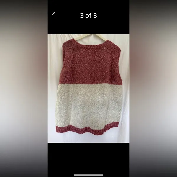 Cozy casual size M/L2 toned oversize long sleeve crewneck sweater - Image 3