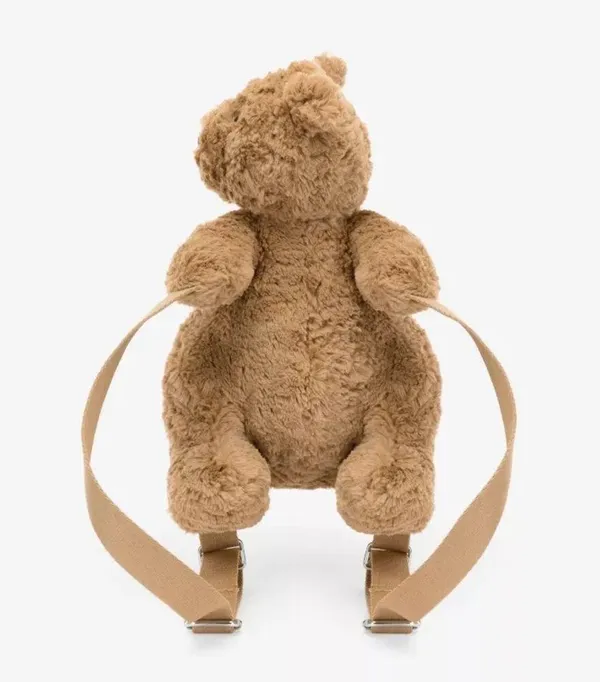 JELLYCAT Bartholomew Bear soft woven backpack 32cm - Image 3