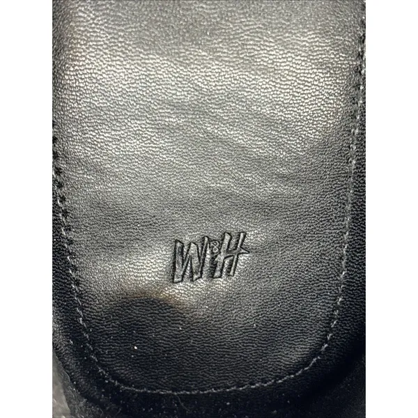 H&M Women’s Black Napped Loafers Size 8 Slip On New - Image 5