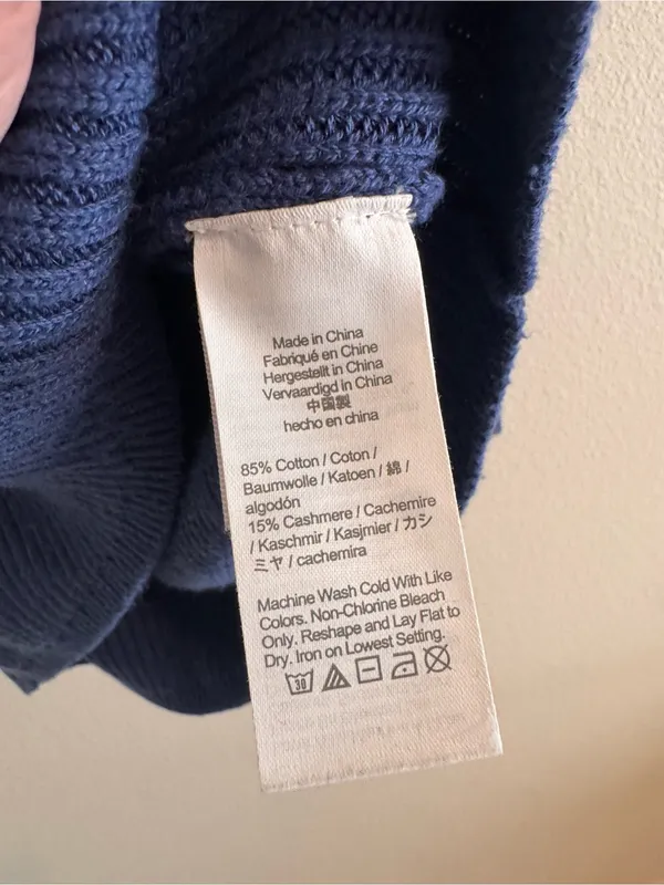 J crew Cozy Ribbed Navy Turtleneck Sweater - Image 2