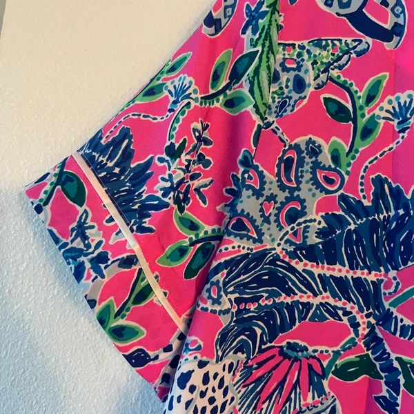 {Lilly Pulitzer} Brand New PJ Woven Short Sleeve Top - Image 9