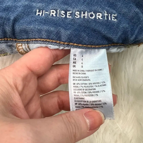 American Eagle Super Stretch High Rise Shortie Shorts - Image 8