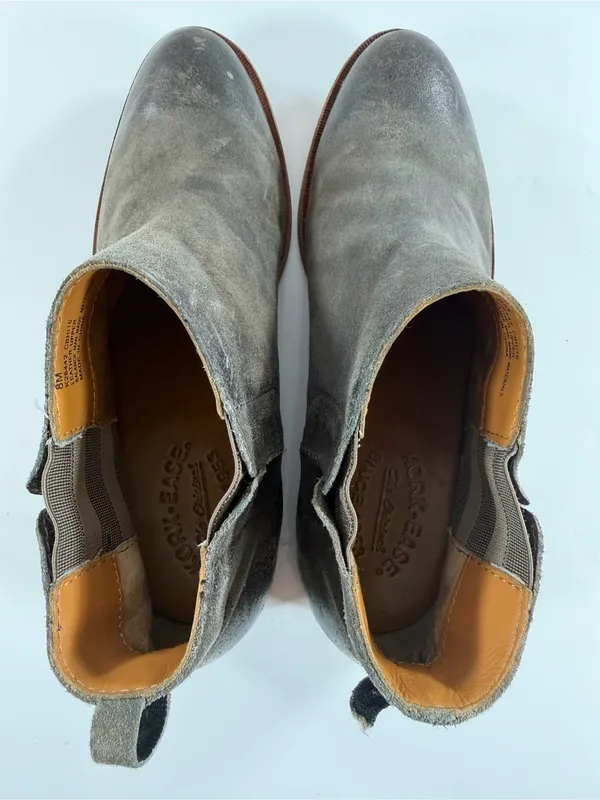 Kork-Ease Distressed Leather Chelsea Ankle Boots Gray Women’s Size 8‎ - Image 7