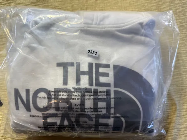 The North Face Half Dome Hoodie Women L White Pullover Logo Sweatshirt - Image 13