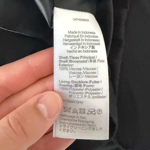 NWT Madewell Satin Mini Skirt Women's Black Size 2 - Image 6