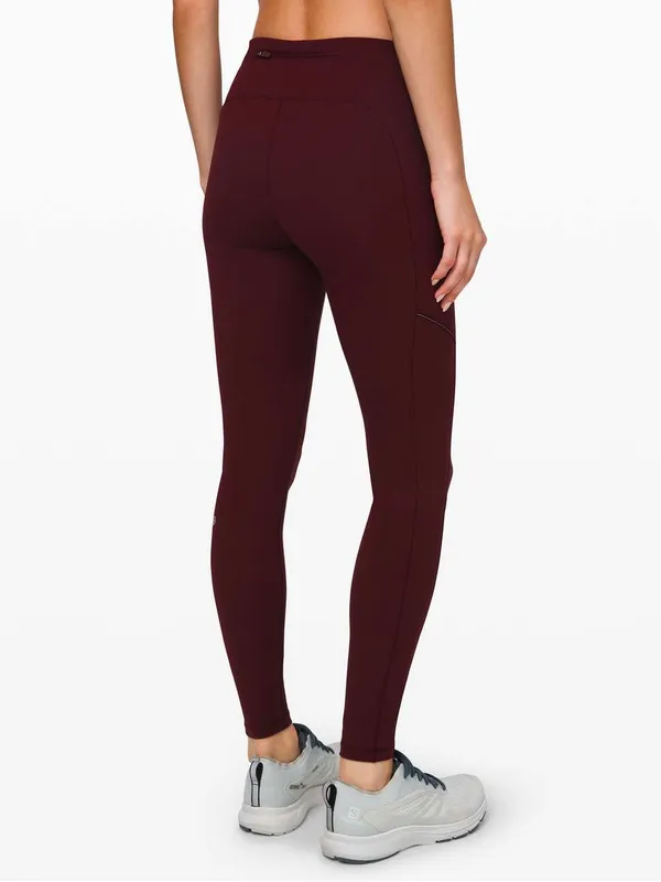 Lululemon Speed Up Tight 28" Garnet Maroon Red Size 8 - Image 2