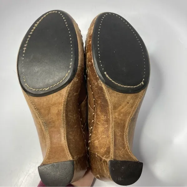 Vintage Frye‎ Charlotte ring leather mules clogs size 7 - Image 12