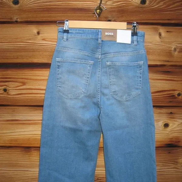 NWT Boss Orange Hugo BOSS Womens Marlene Wide Leg High Waist Jeans - Image 10