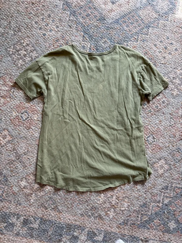 aerie Olive Green Short Sleeve Crewneck Tee - Image 3