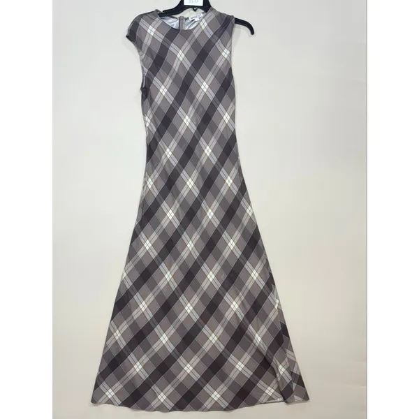 ARGENT SILK MINIMAL BIAS DRESS Small - Image 5