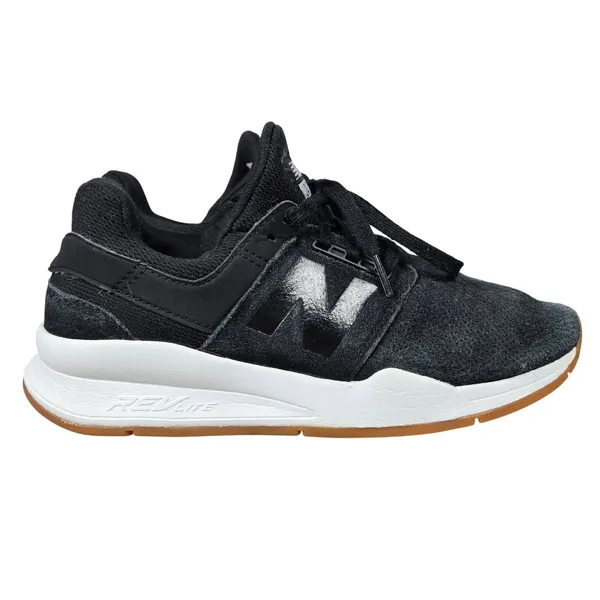 New Balance 247 Black White Gum Sole‎ RevLite Suede Mesh Sneakers WS247CI 8 - Image 2