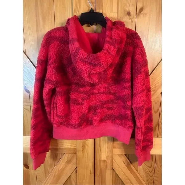 OFFLINE by Aerie Women’s Red Fleece Sherpa Jacket READ Size Medium (5728) - Image 6