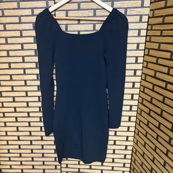 Express X Negin Mirsalehi Black Ribbed Dress Size XS‎ - Image 2