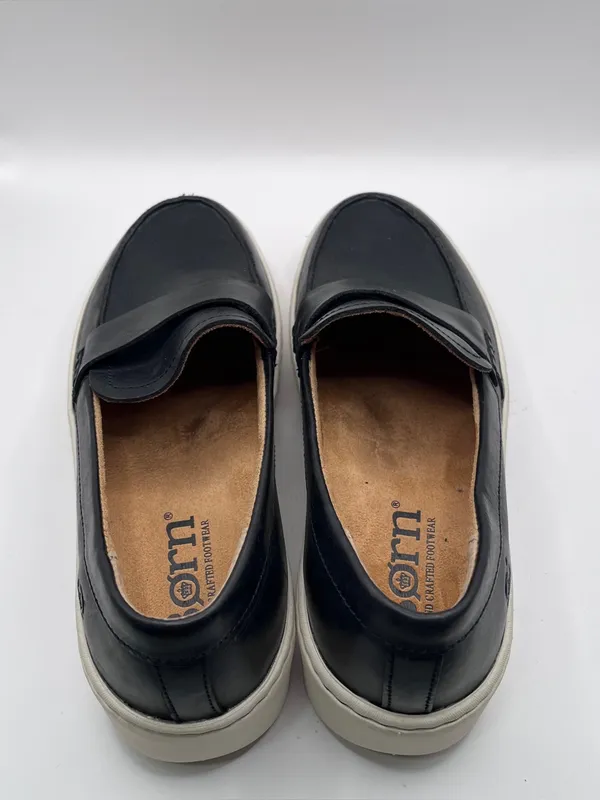 Born Marlie slip-on black loafers size 7 M platform black leather comfort women - Image 7