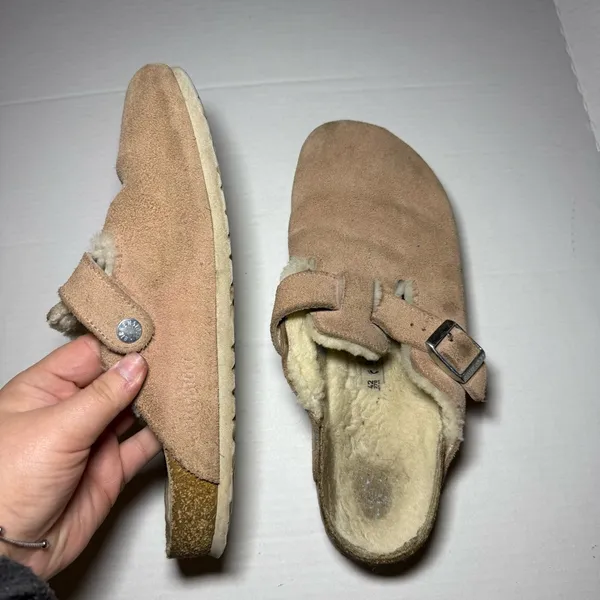 Birkenstock Boston Shearling Lined Clogs Narrow - Image 5
