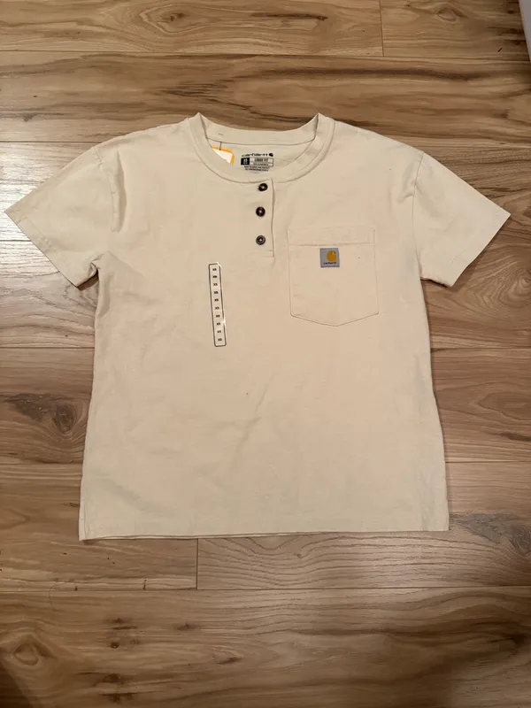 Carhartt Women's Loose Fit Heavyweight Henley Short Sleeve Tee - Image 2