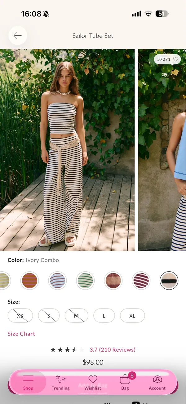 Free people sailor tube set - Image 2