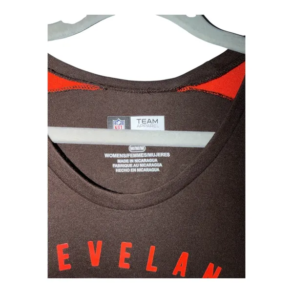 Cleveland Browns Womens Scoop Neck Tee, Medium - Image 3