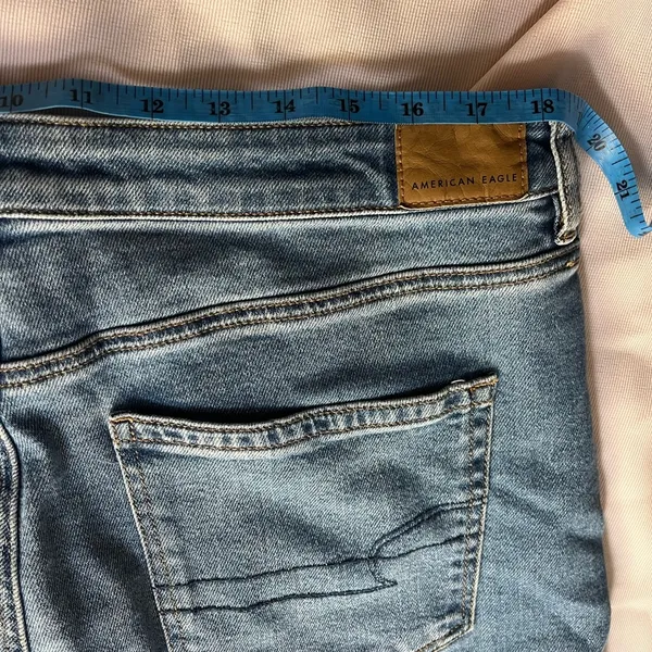 American Eagle Light Blue Stretch Jeans - Image 11