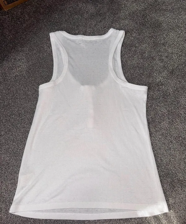 Ultra Flirt White Ribbed Tank - Image 4