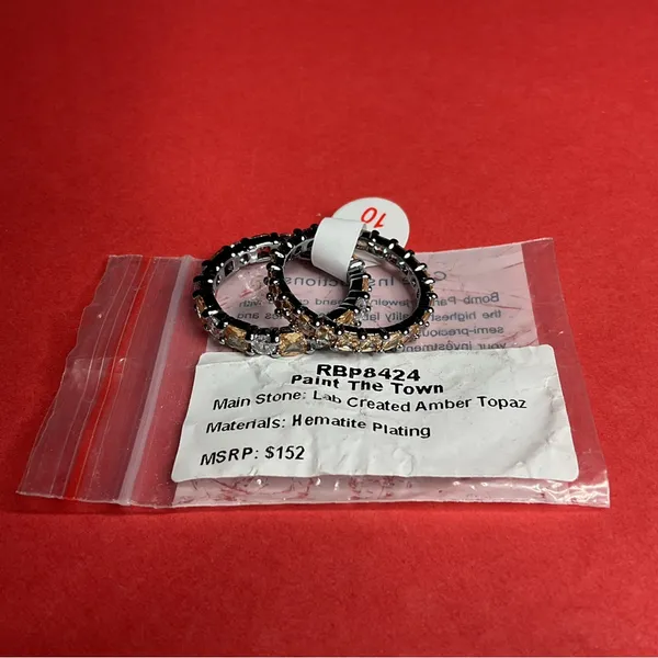 Bomb Party RBP8424 “Paint The Town” Lab Created Topaz on Hematite Sz 10 Ring NWT - Image 8