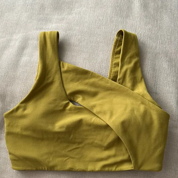 Lululemon Nulu Cross-Front Yoga Bra : Light Support, B/C Cup - Auric Gold - Image 5