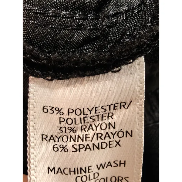 Womens Ann Taylor LOFT Dress Pants Black Size 14 - Image 6